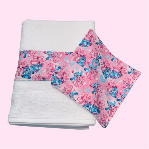 Bath Towel & Wash Cloth Set - Fun Character Print