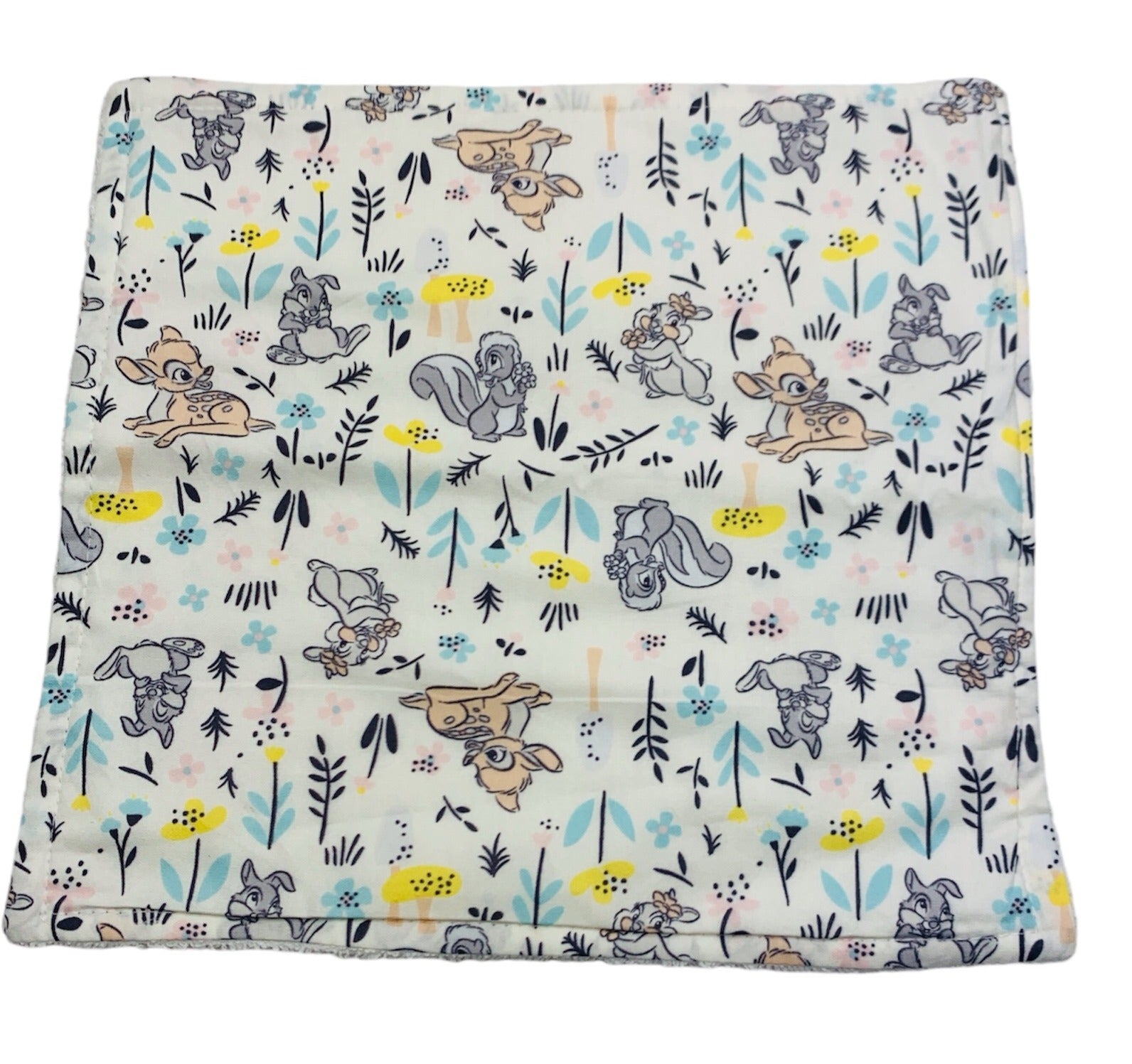 Character Print Wash Cloth - Soft White Towelling