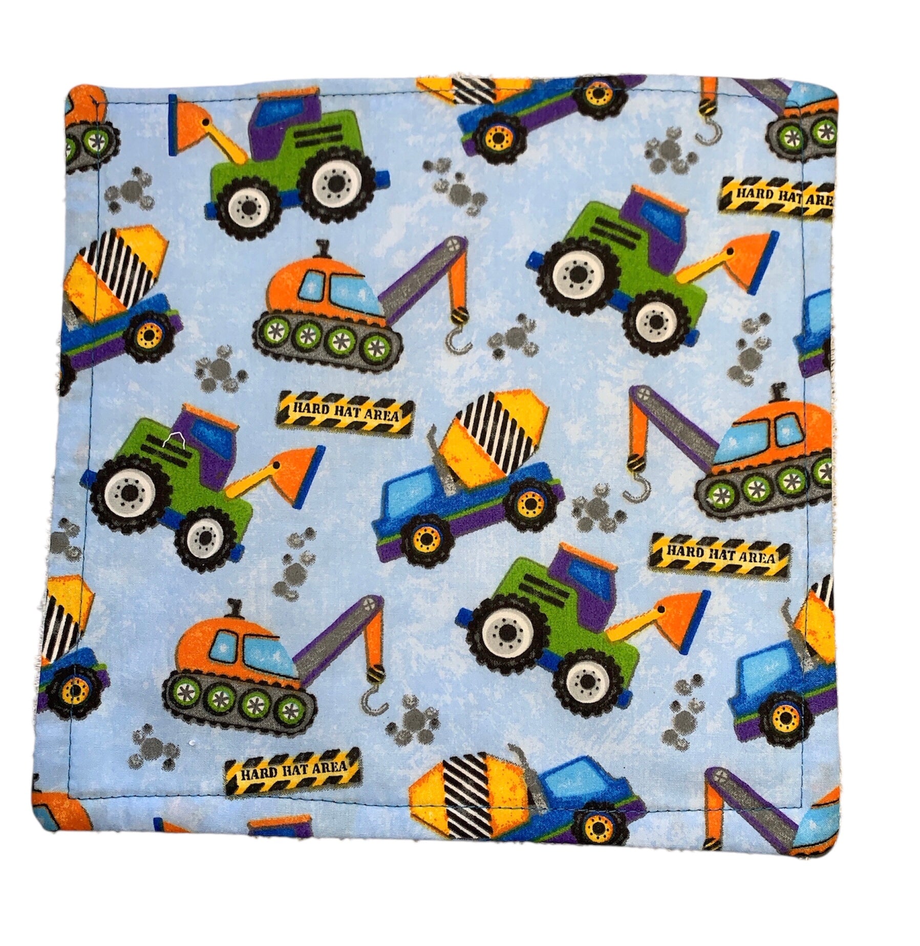 Character Print Wash Cloth - Soft White Towelling