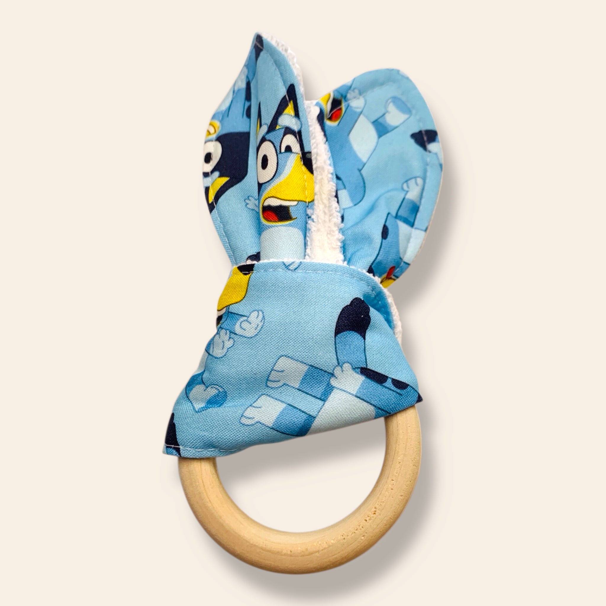 Wooden Bunny Ears Teething Ring