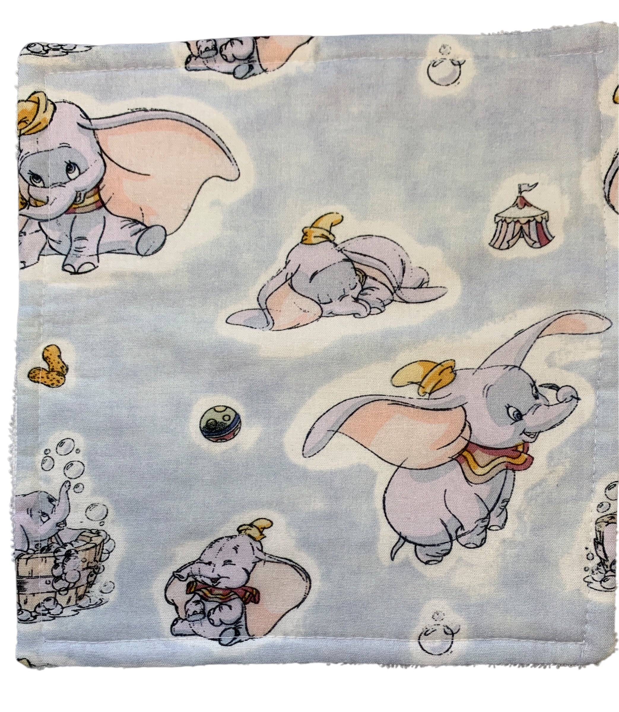 Character Print Wash Cloth - Soft White Towelling