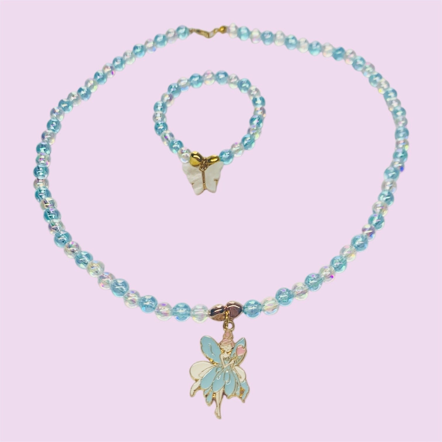 Magical Blue & White Fairy Jewellery Set