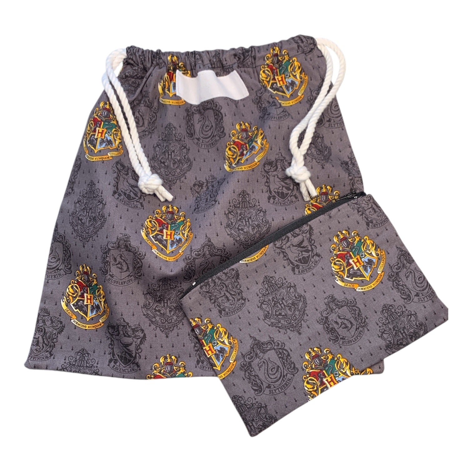 Library Bag & Pencil Case Set – 100% Cotton  Fun Prints  Back to School Kids Gift