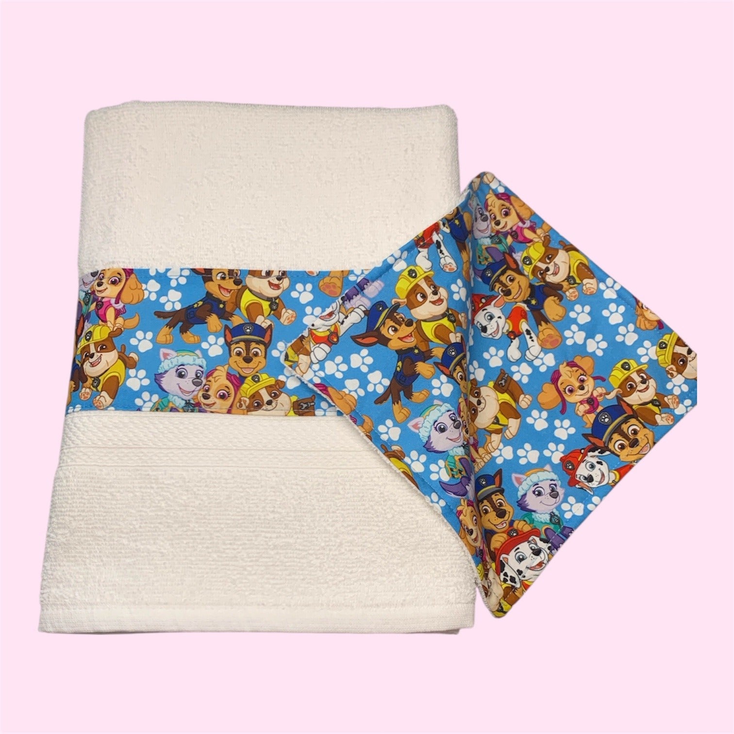 Bath Towel & Wash Cloth Set - Fun Character Print