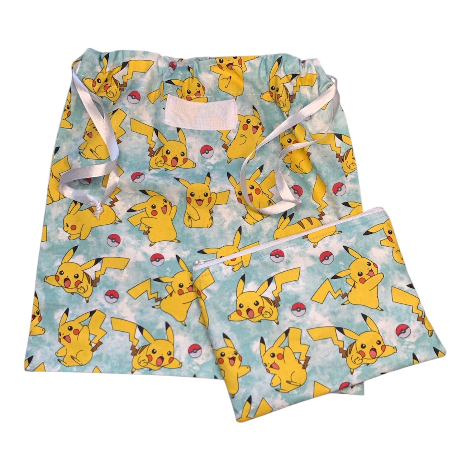 Library Bag & Pencil Case Set – 100% Cotton  Fun Prints  Back to School Kids Gift