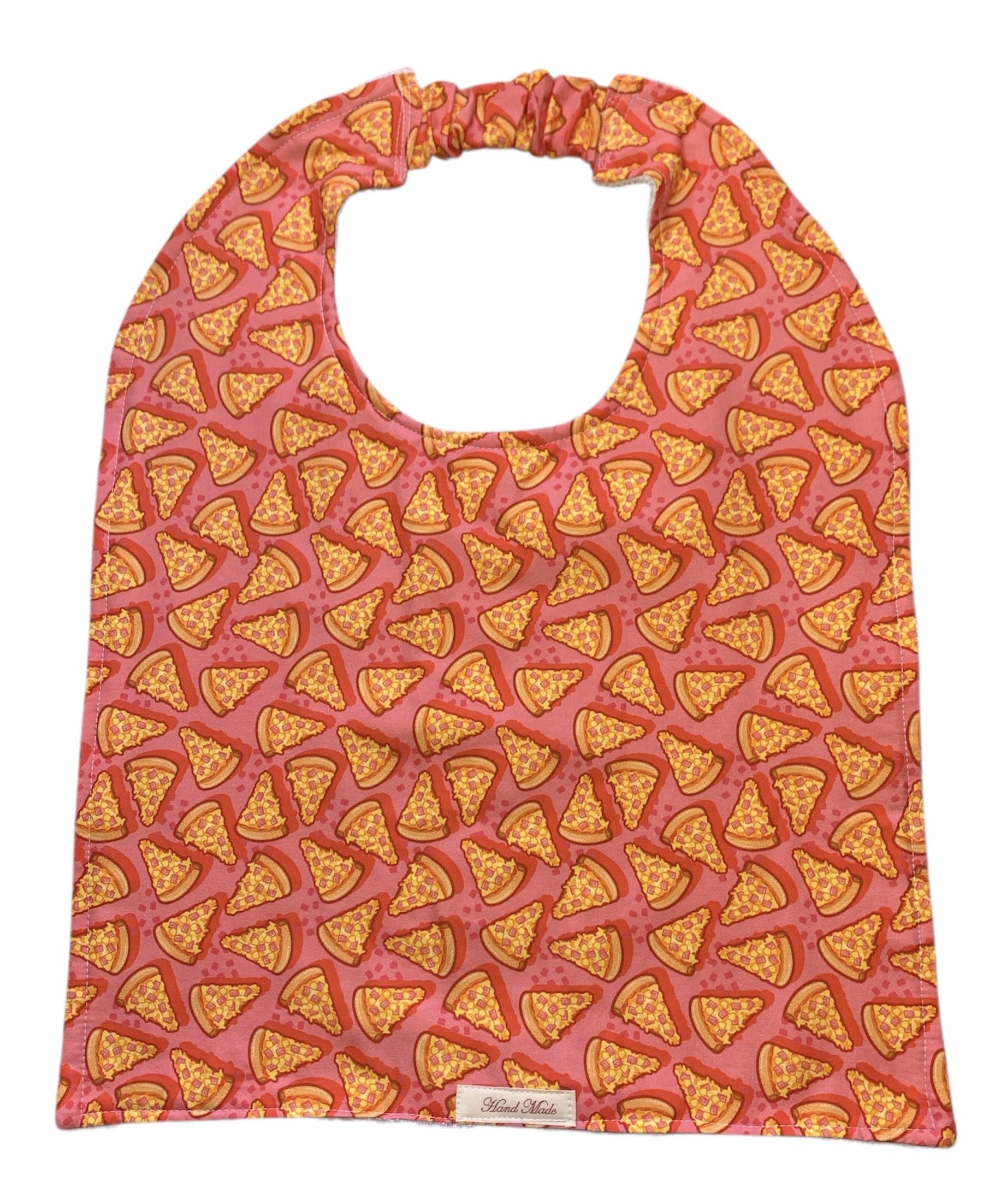 Handmade Adult Bib – Fun Prints, Cotton Front & Toweling Back, Elastic Neckband