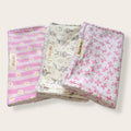 Set of 3 Baby Burp Cloths - Gift Set