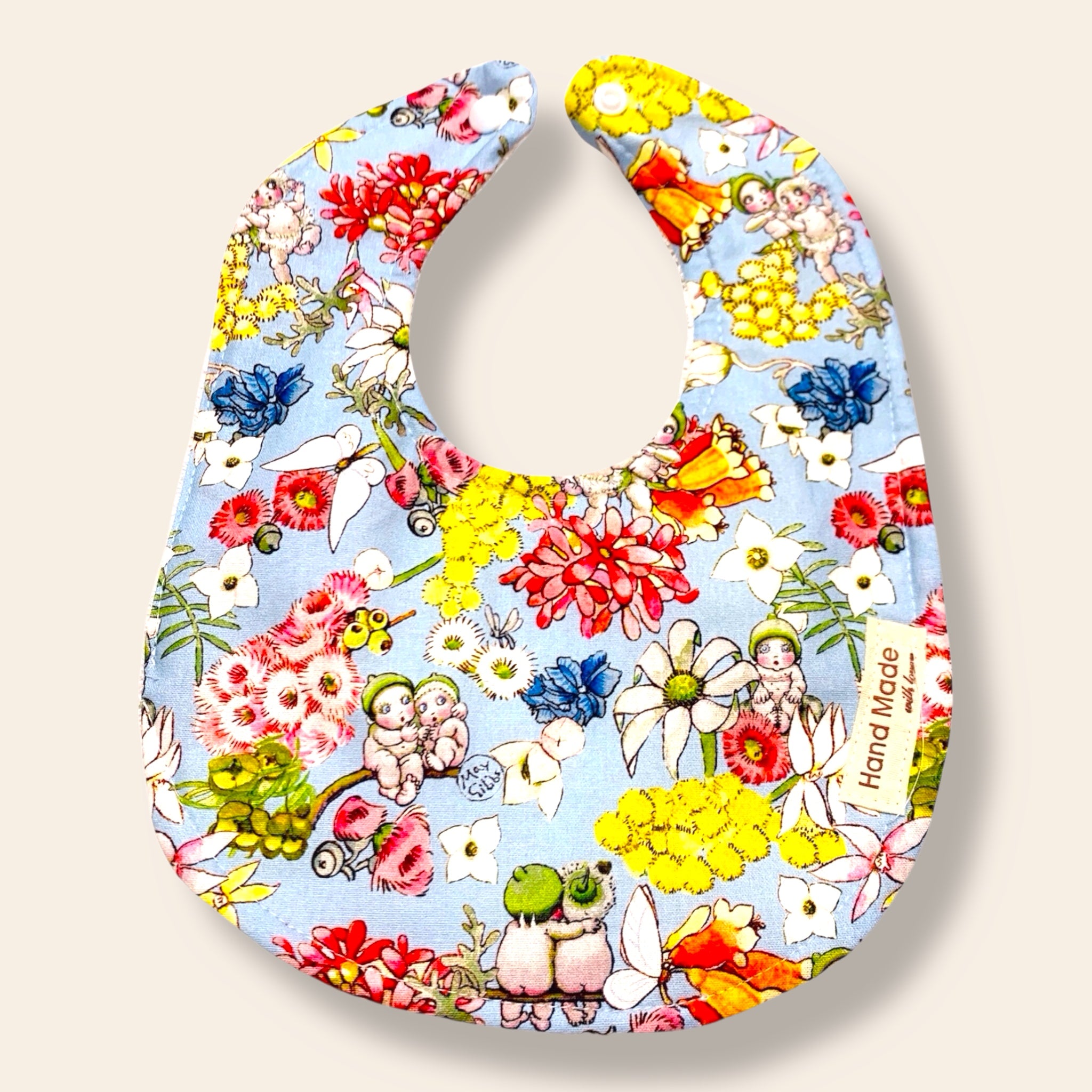 Baby Bibs – Handmade, Soft & Absorbent – Multiple Cute Designs/Characters