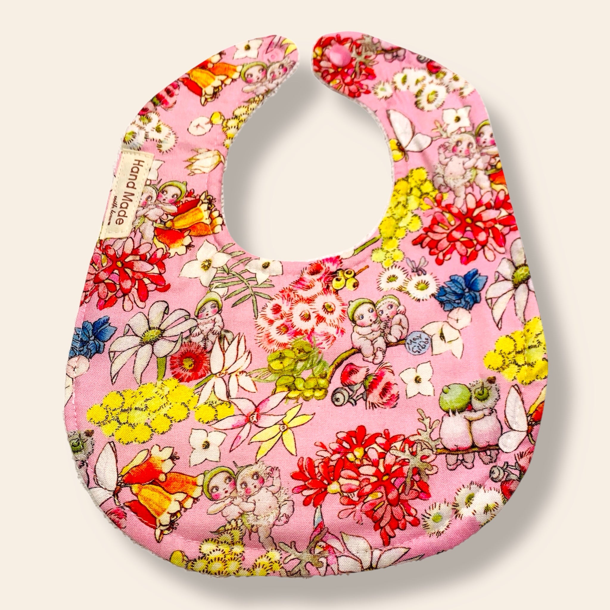 Baby Bibs – Handmade, Soft & Absorbent – Multiple Cute Designs/Characters