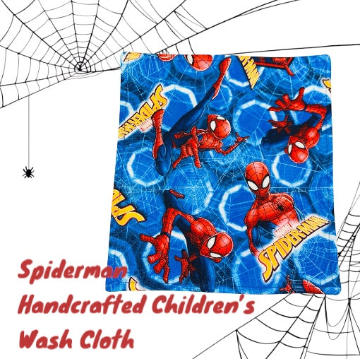 Character Print Wash Cloth - Soft White Towelling