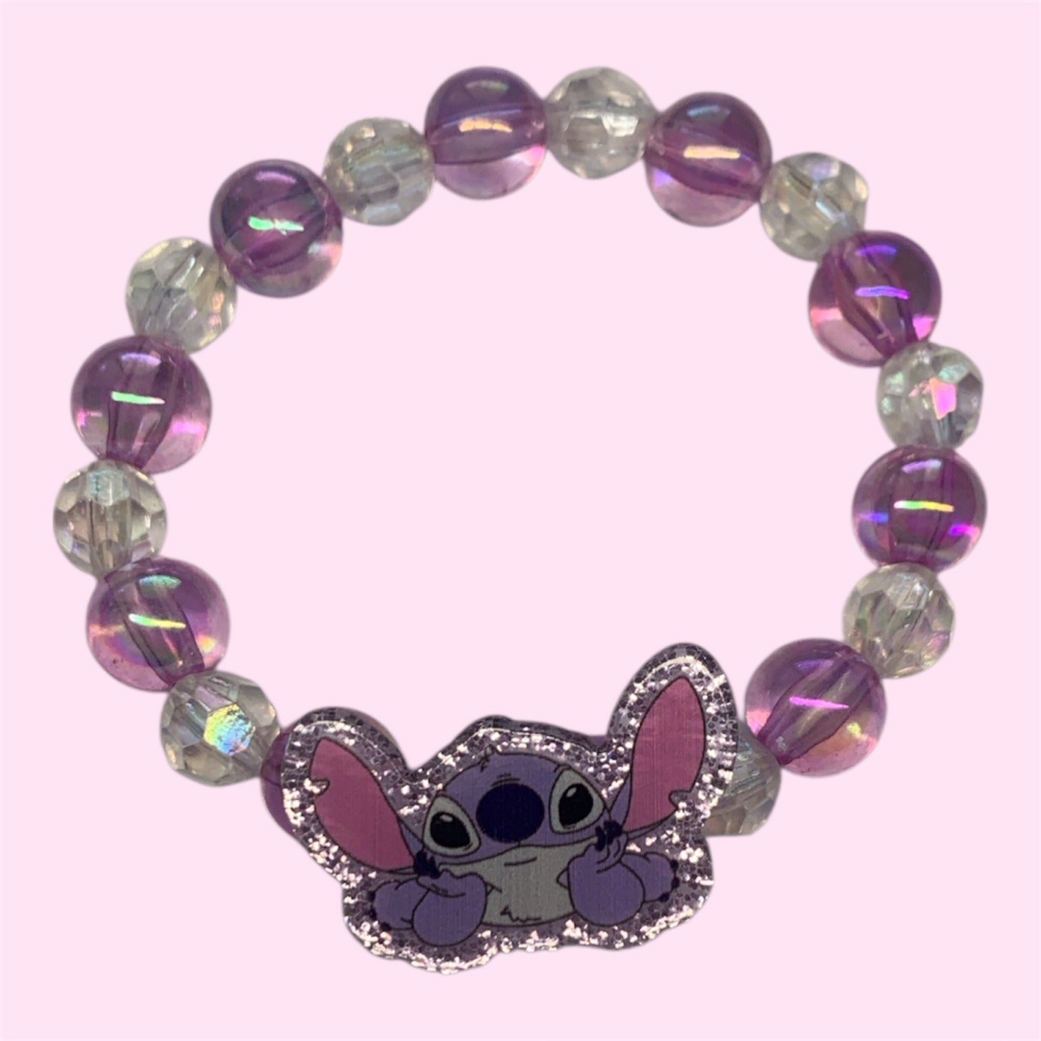Stitch Lilac Beaded Bracelet