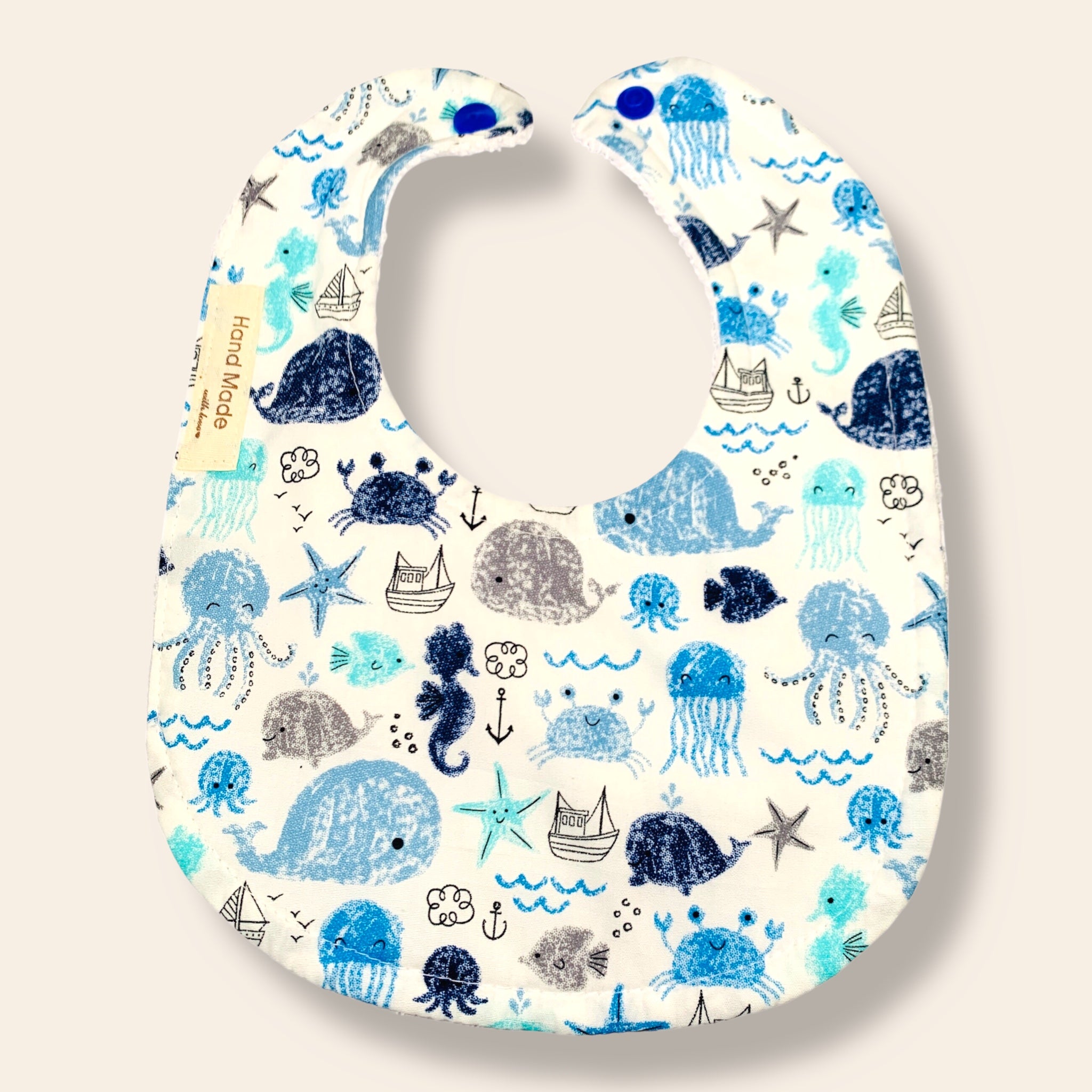Baby Bibs – Handmade, Soft & Absorbent – Multiple Cute Designs/Characters