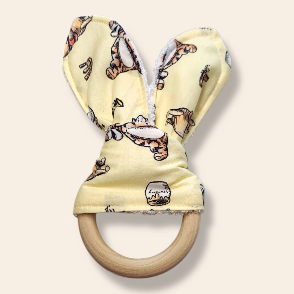 Wooden Bunny Ears Teething Ring