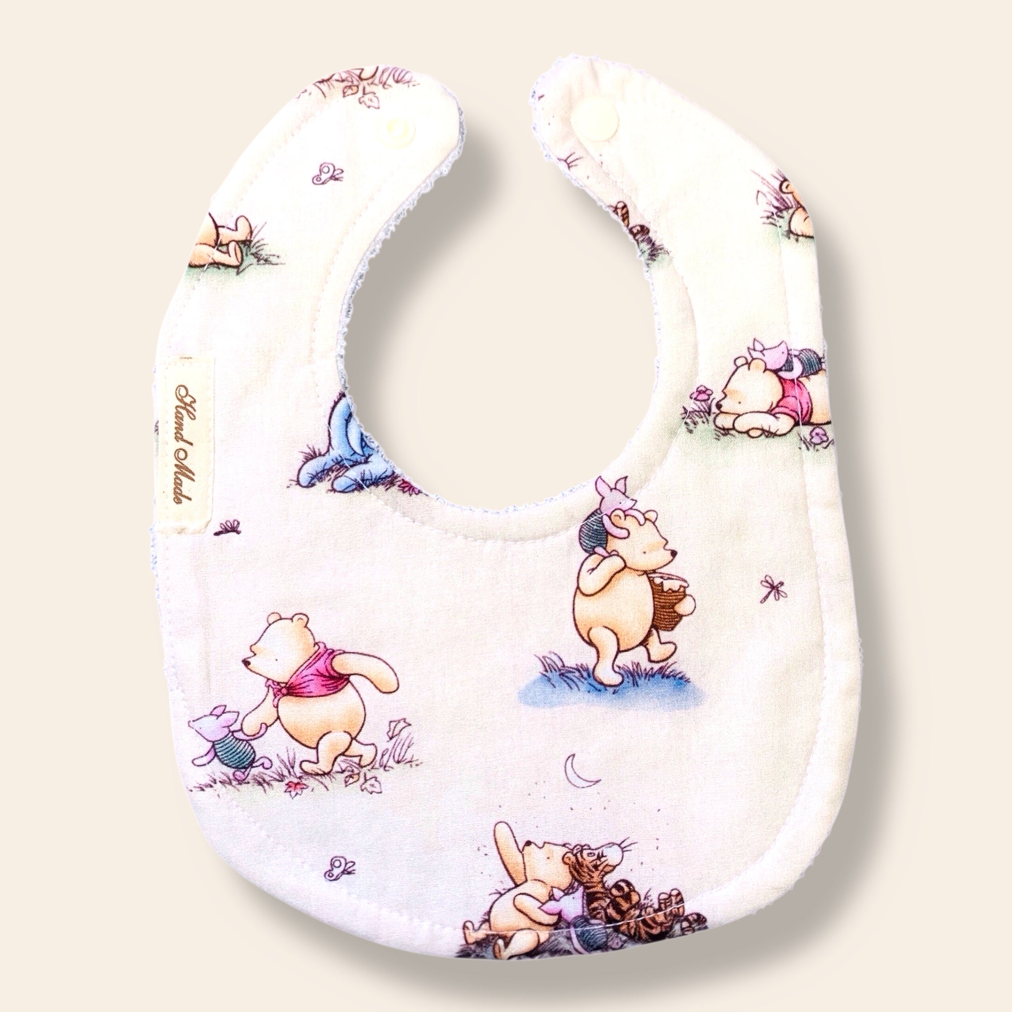 Baby Bibs – Handmade, Soft & Absorbent – Multiple Cute Designs/Characters