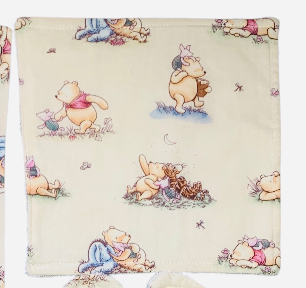 Character Print Wash Cloth - Soft White Towelling