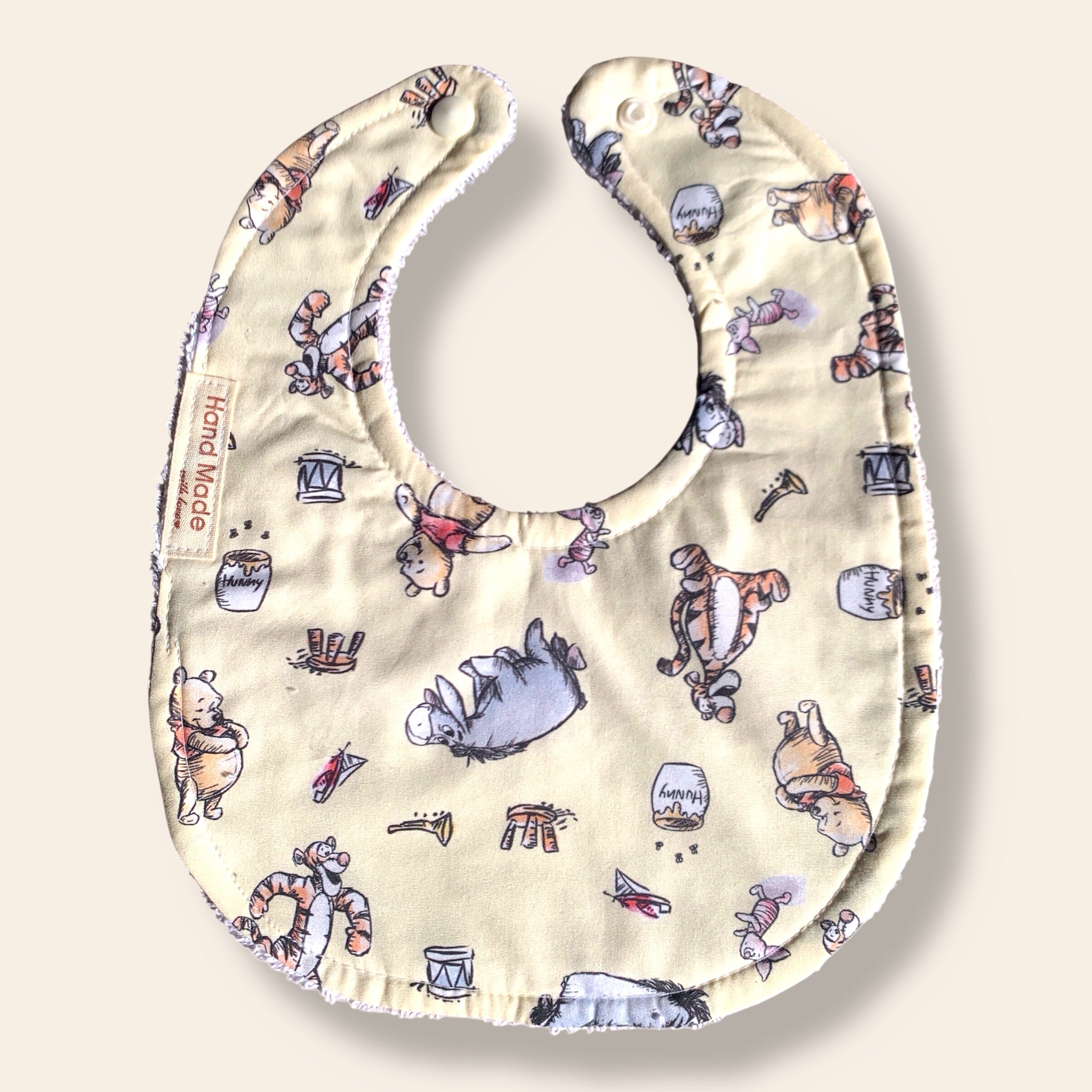 Baby Bibs – Handmade, Soft & Absorbent – Multiple Cute Designs/Characters